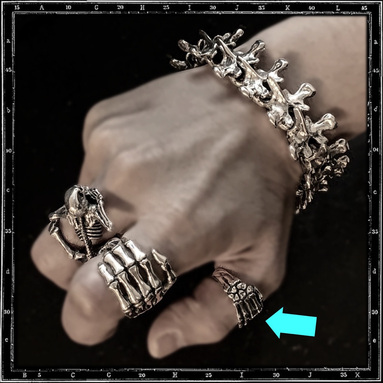 BONE HAND RING - SMALL | クレイジーピッグ公式オンラインストア