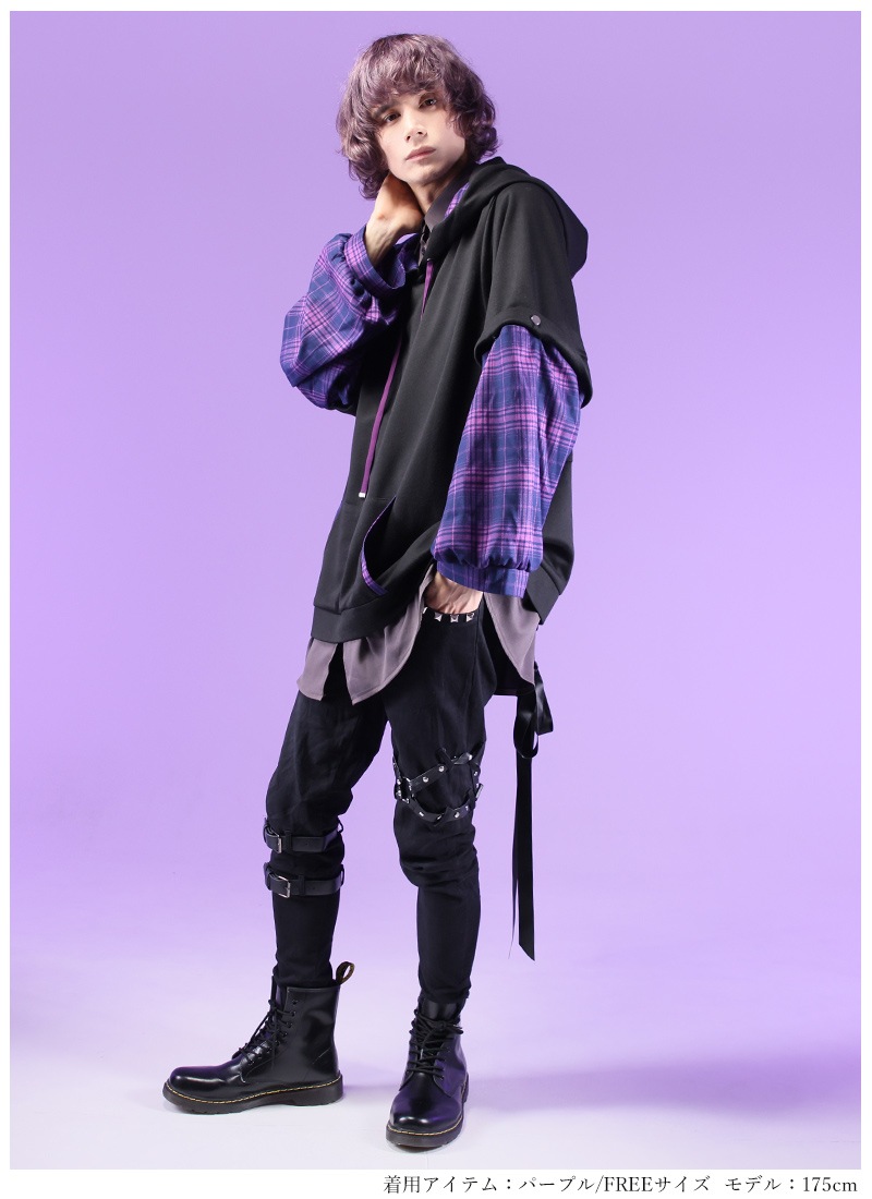 ペアルック2Wayパーカー Favorite フェイバリット シャツ うさぎ 耳