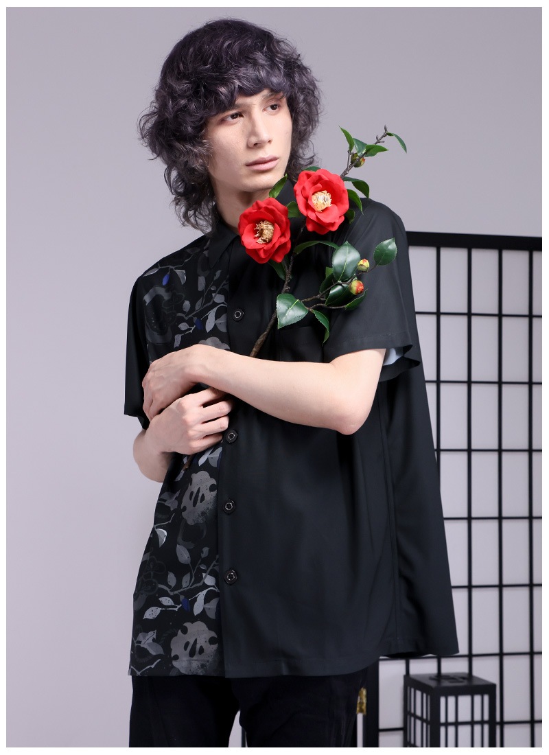 和柄アシンメトリーシャツ ｜ Favoriteオリジナル