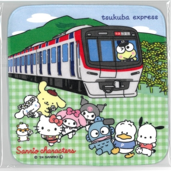 つくば サンリオキャラクターズ プリントプチタオル | つくば