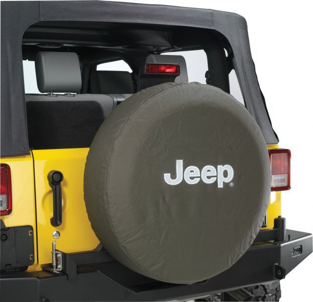 07y－ ジープ ラングラー 純正 スペアタイヤカバー 【Jeepロゴ】※要