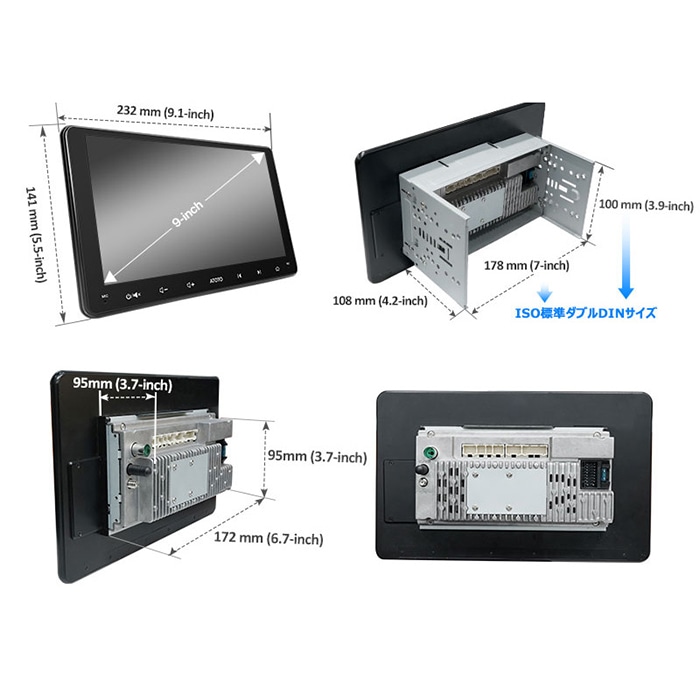 ATOTO アトト 車載用 アンドロイド A6G209PF 9インチ ディスプレイ