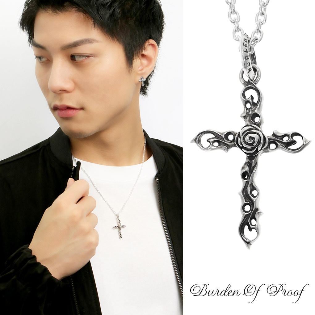 BURDEN OF PROOF ローズクロス シルバー ネックレス ペンダント