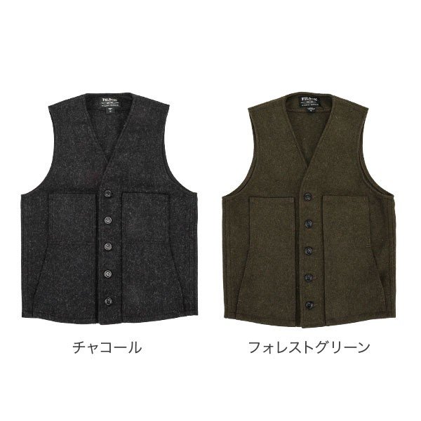 フィルソン FILSON ベスト マッキーノ ウール メンズ MACKINAW WOOL