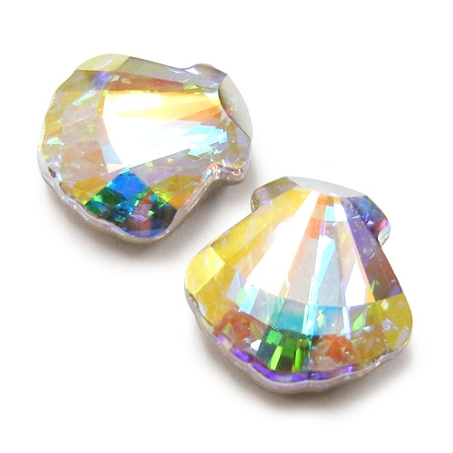 爪付】スワロフスキー/シェル/4789/23・29mm/CRYオーロラ/1個｜作ろ