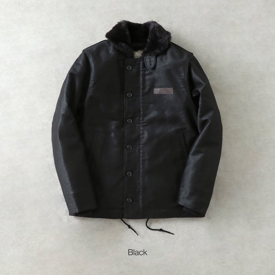 HEATH（ヒース）N-1 デッキジャケット ブラックピケ｜アメカジ