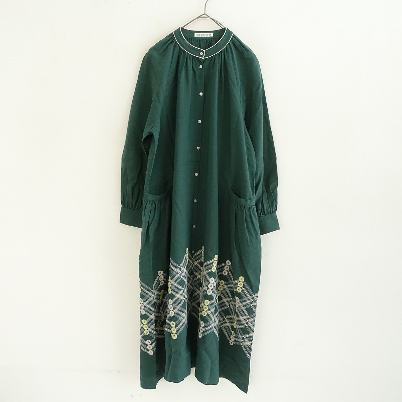 定価8.8万】ミナペルホネン mina perhonen kori リネン刺繍ドレス