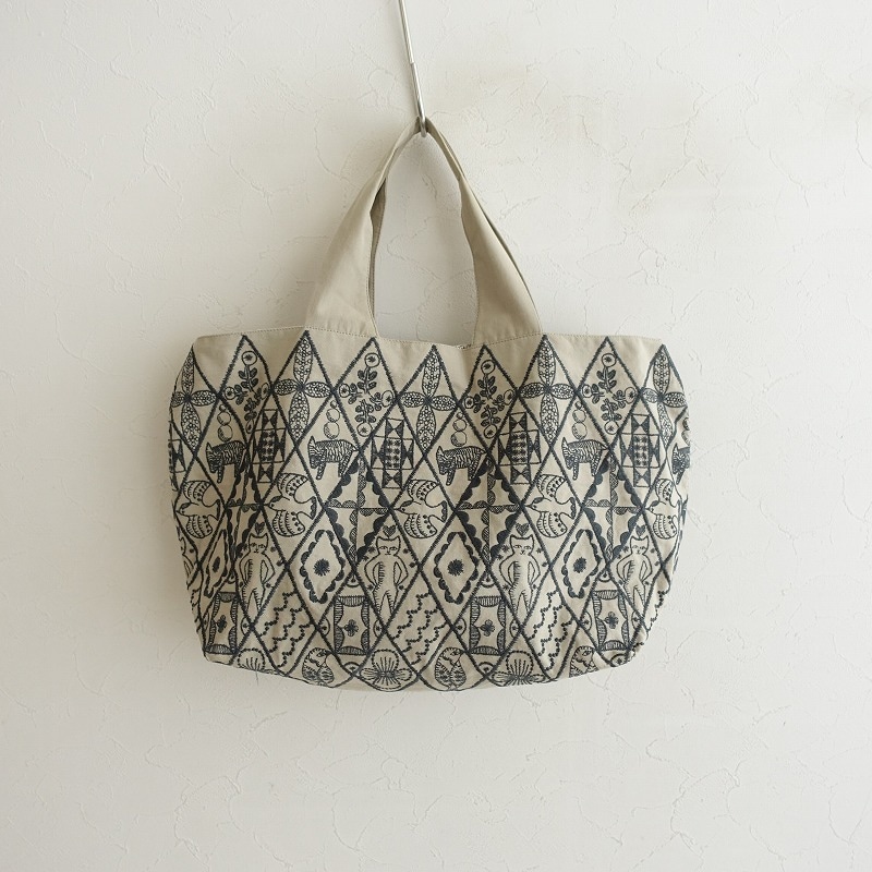 美品】ミナペルホネン mina perhonen symphony パニーニバッグ (ba87