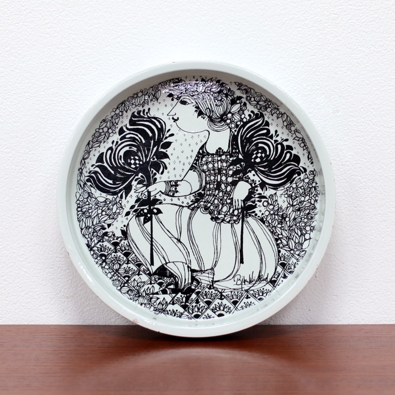 北欧 ヴィンテージ ビヨン・ヴィンブラッド 丸い プレート皿 | 北欧