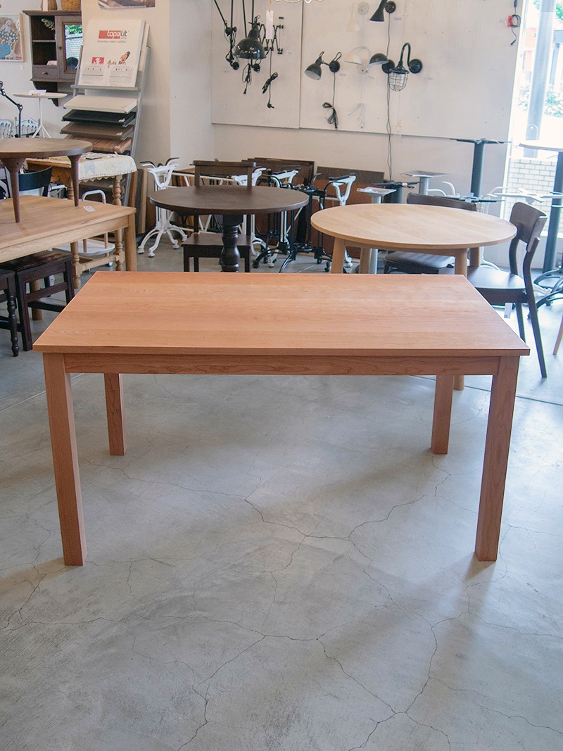 チェリー無垢 ダイニングテーブル 長方形 140×80 ｜イデア