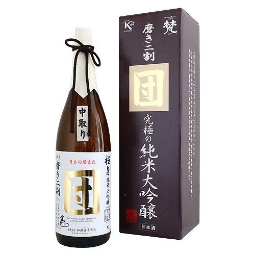 梵 団 磨き二割 中取り 無濾過原酒 究極の純米大吟醸 1800ml 化粧