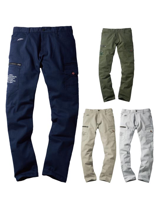 Jawin】 57302 ストレッチノータックカーゴパンツ[春夏]※SLIM FIT※通販