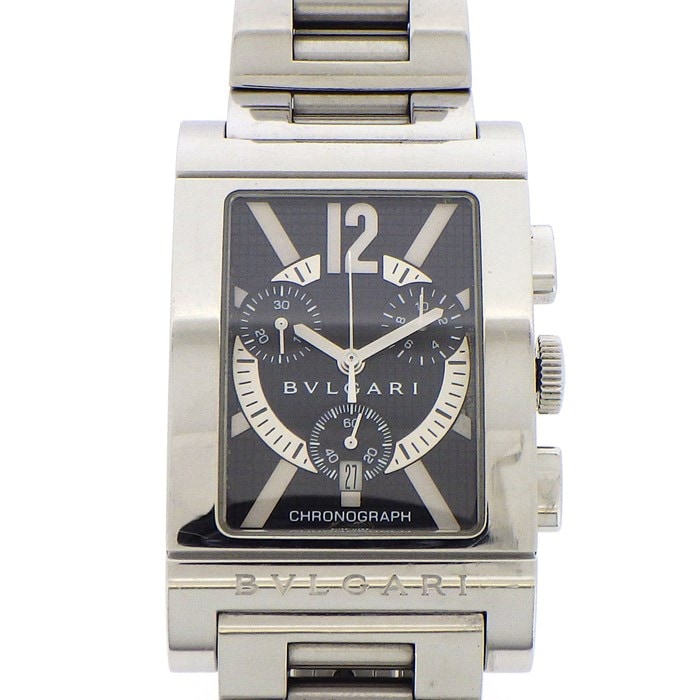 ブルガリ BVLGARI】腕時計 レッタンゴロ RTC49S デイト カレンダー