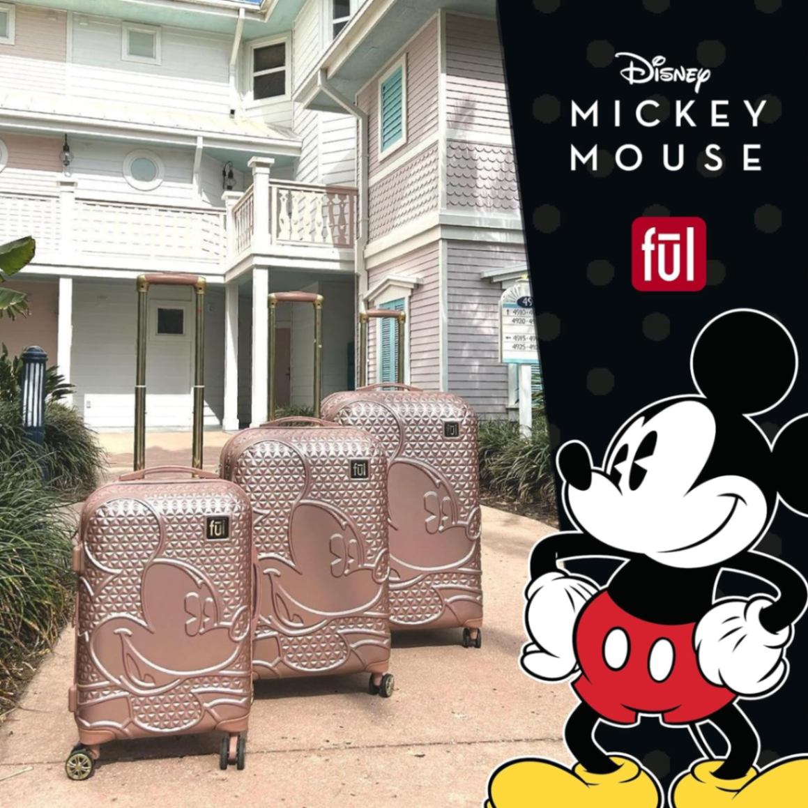 FUL ディズニー ミッキーマウス スーツケース 29インチ (約73.6cm