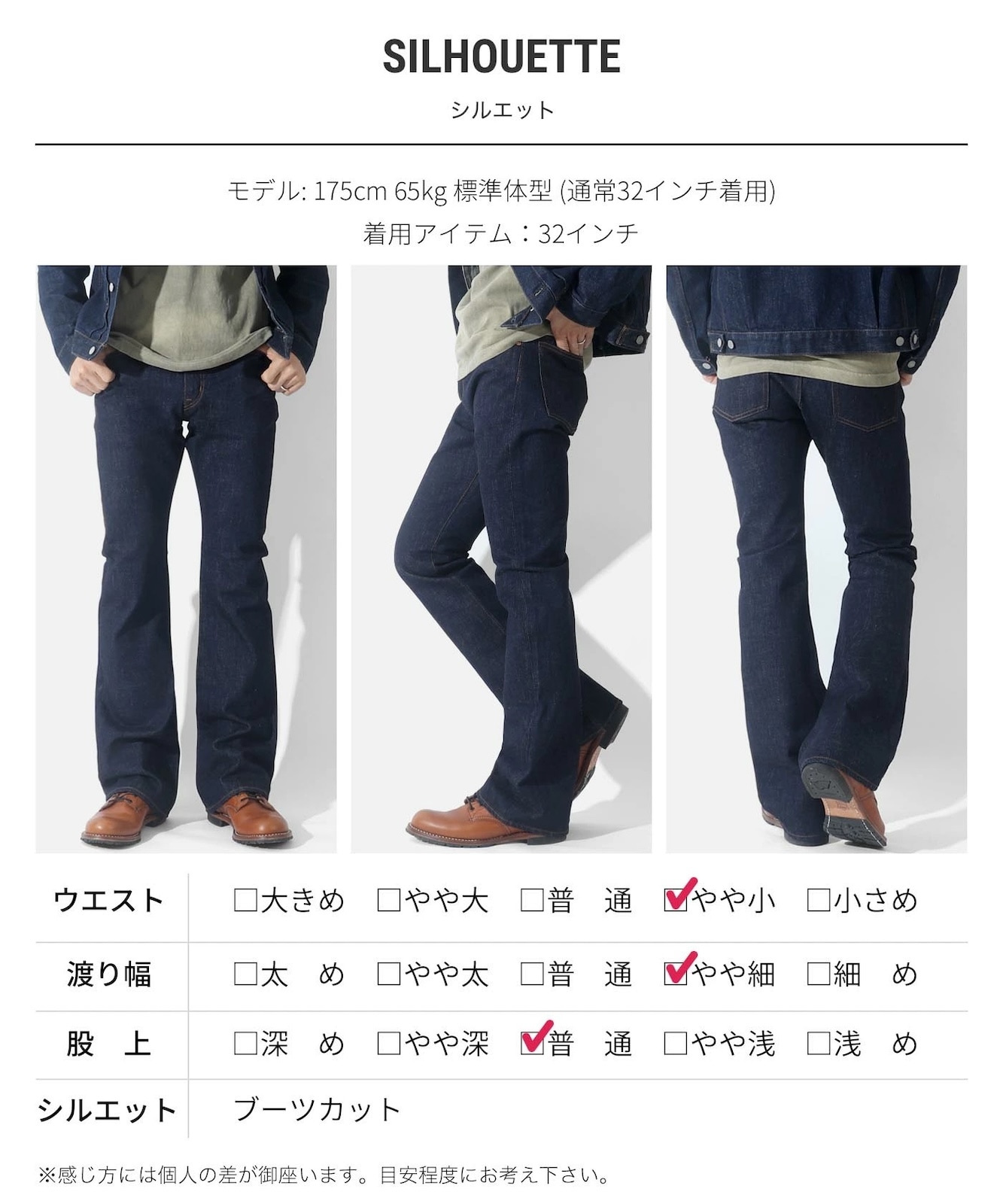 15oz Selvedge Bootcut Denim / 15ozセルビッチ ブーツカットデニム