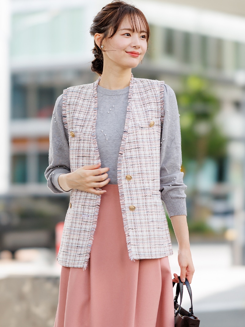 ツイードフリンジジレ｜KarLParkLane Style ONLINE SHOP