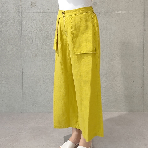 Summer 1/40フレンチリネンキャンパスワッシャーワイドパンツ【6234790