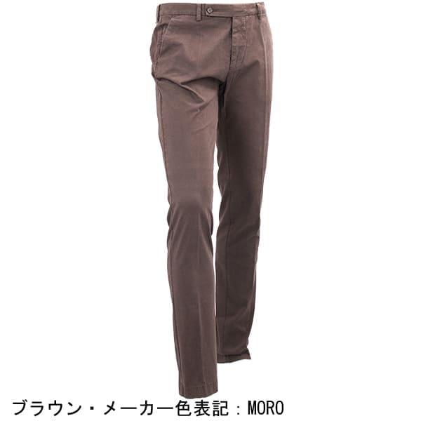 ベルウィッチ パンツ メンズ ストレッチコットン スリムテーパード