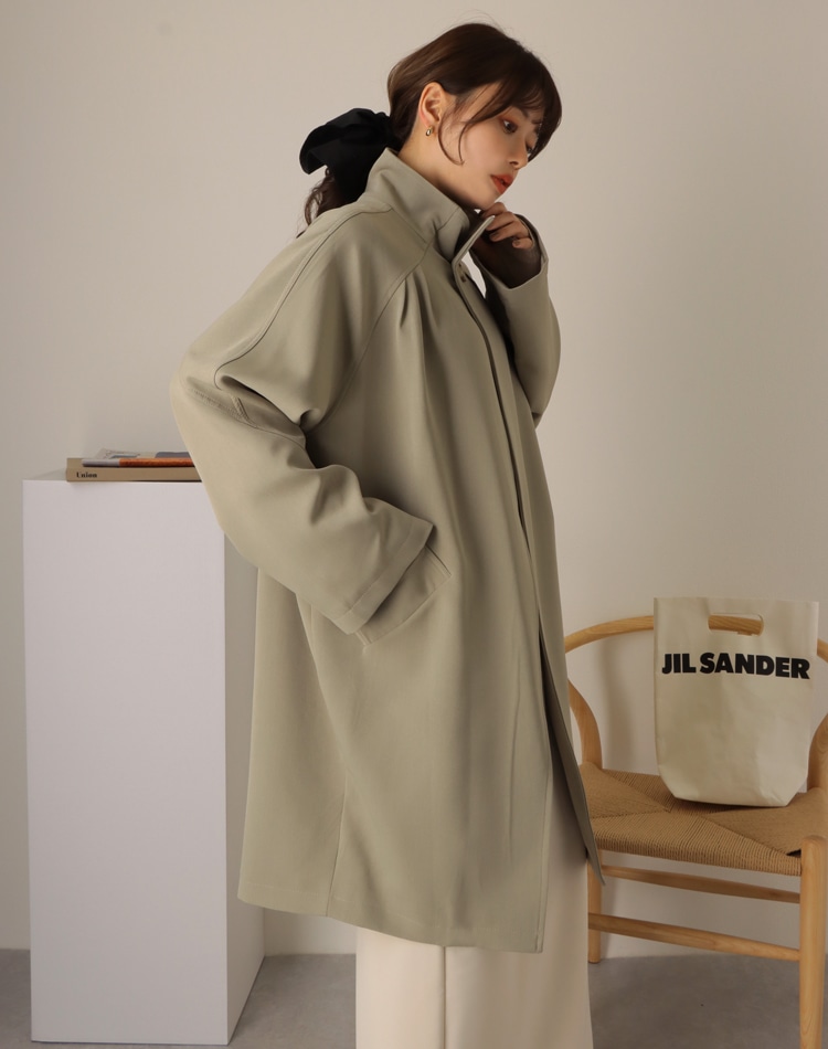 stand collar oversize coat | OUTER | LAULEN（ローレン）