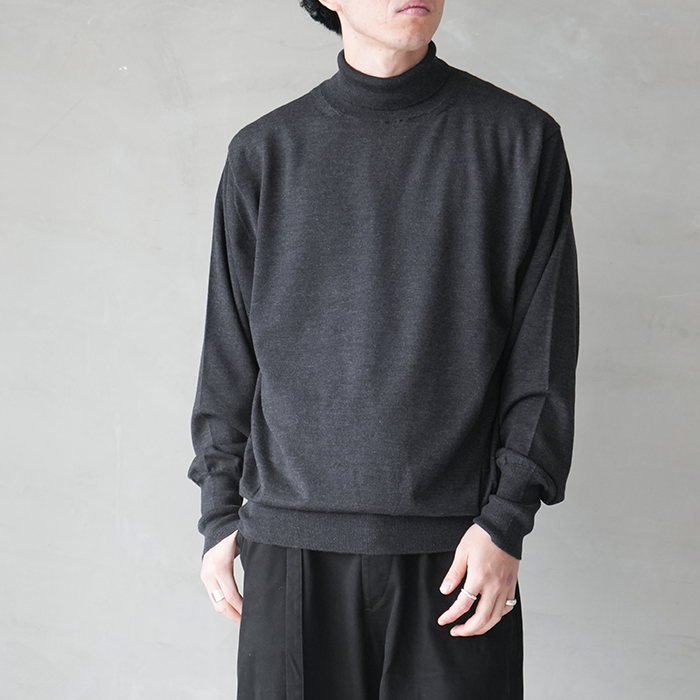 20%OFF】(bn-25fm-027)/ BATONER(バトナー) / BABY WOOL TURTLE NECK