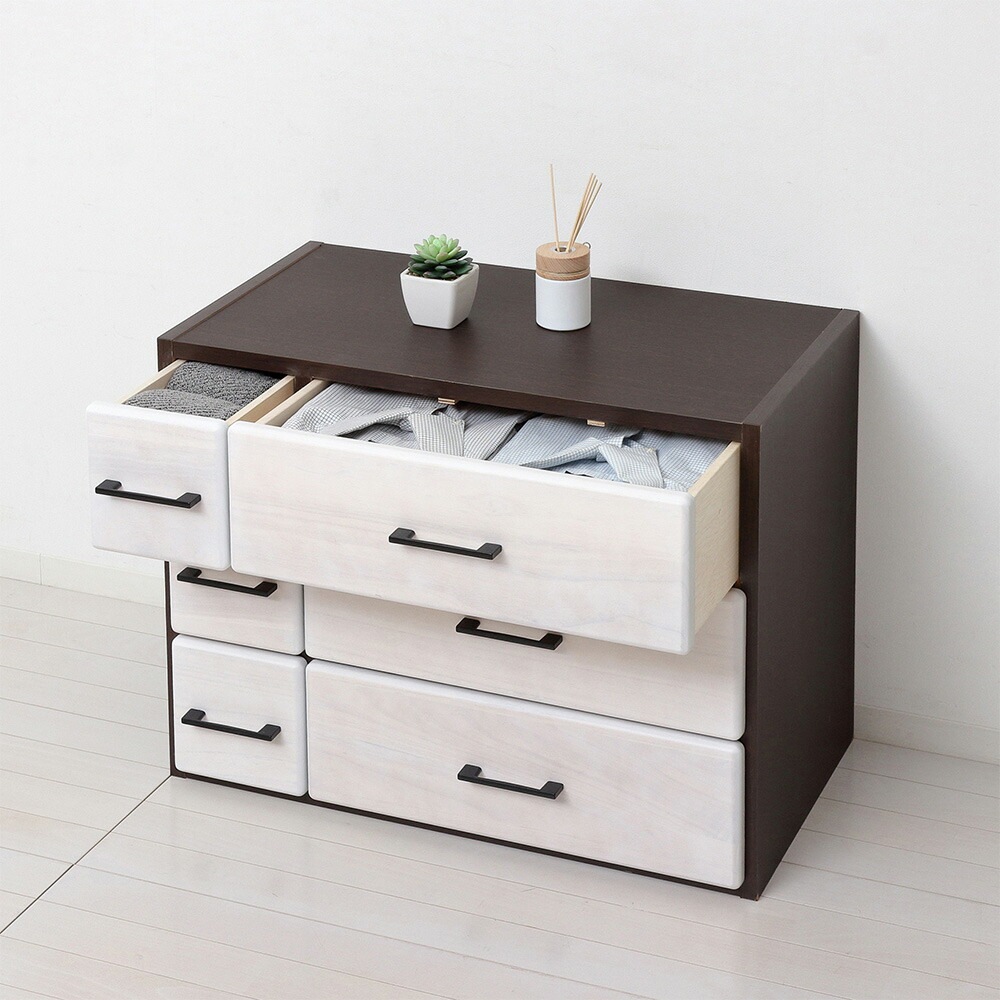 タンス チェスト 箪笥 日本製 完成品 63118-63119（商品番号：20-63118