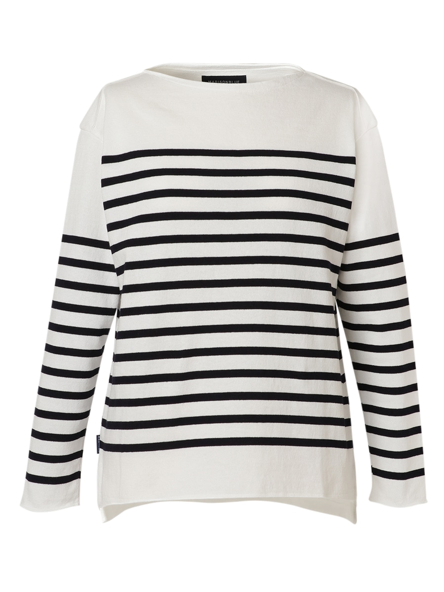 BORDER BOAT NECK PO MNS | CUT&SEWN | MADISONBLUE