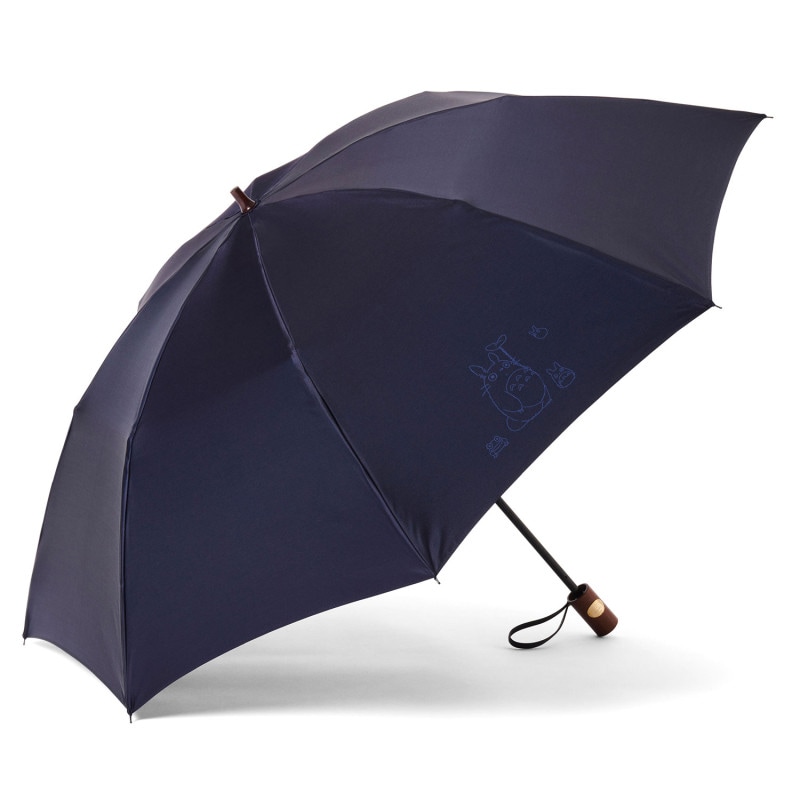 メンズ雨傘】シャンブレイ-折りたたみ-ネイビー｜トンボ洋傘前原光榮