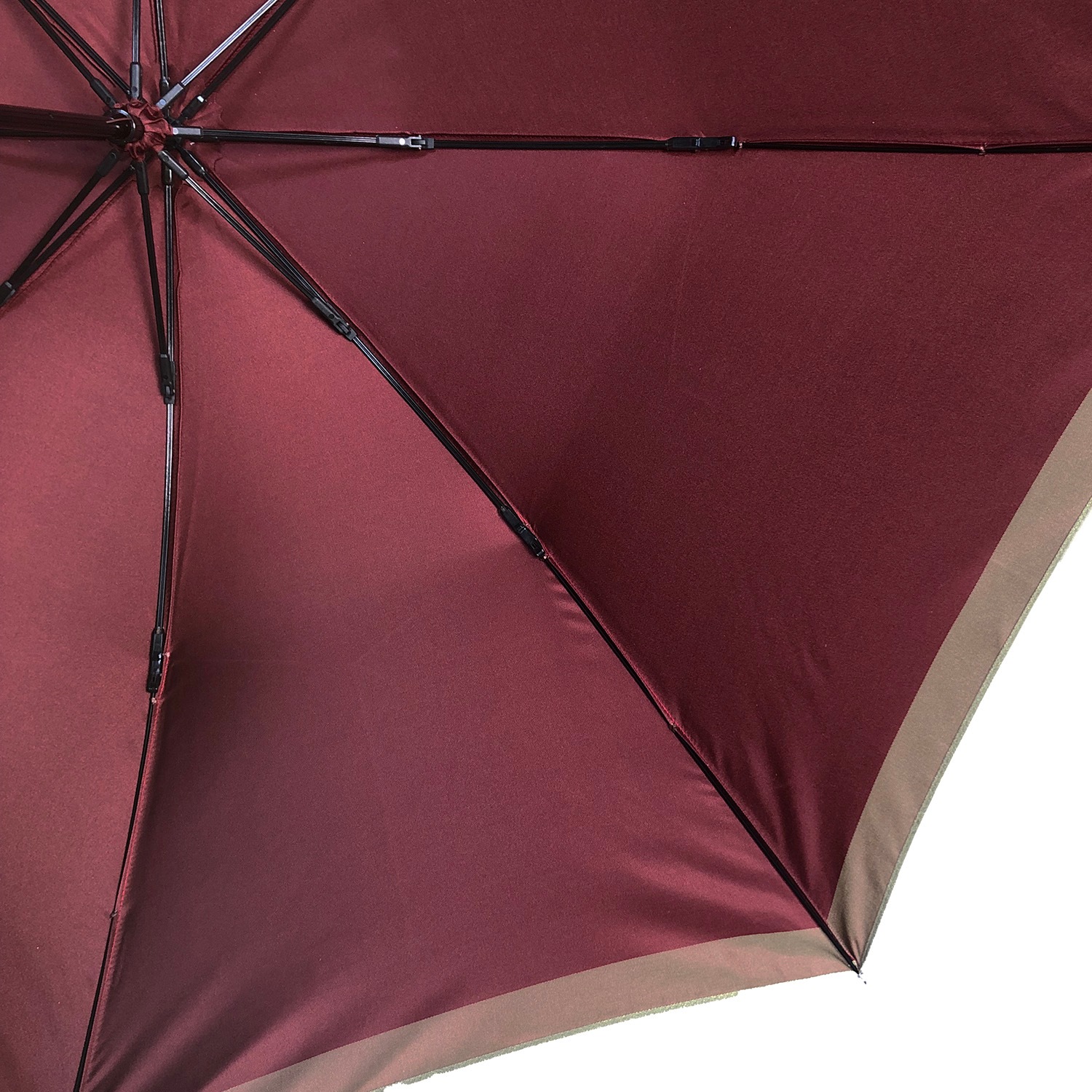 レディース雨傘】ボーダー-折りたたみ-エンジ｜トンボ洋傘前原光榮商店