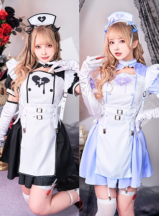 即日発送】デビルハーネスナース《ハロウィンコスプレ9点セット