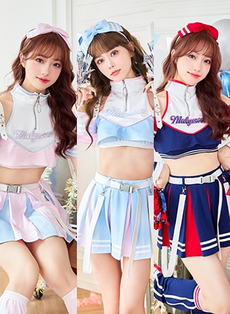 即日発送】TeamMMアイドルチアユニフォーム《ハロウィンコスプレ8点