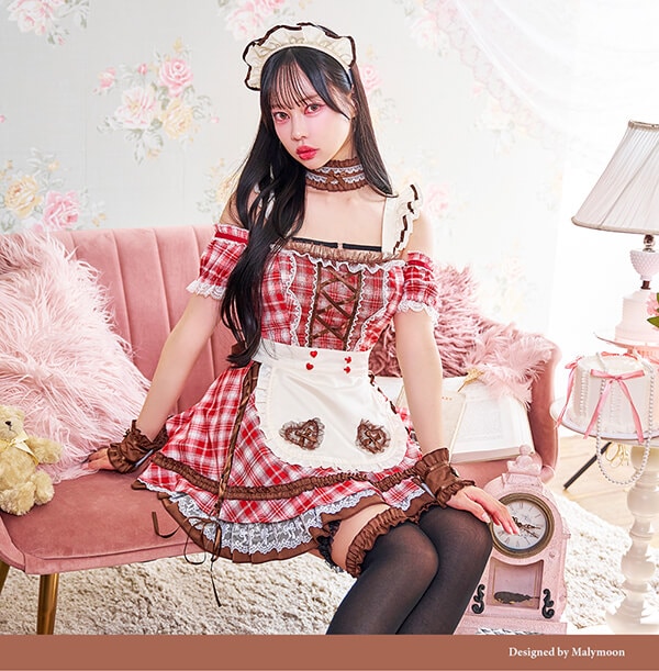 即日発送】【中村里砂着用】チョコレートチャンクチェックメイド