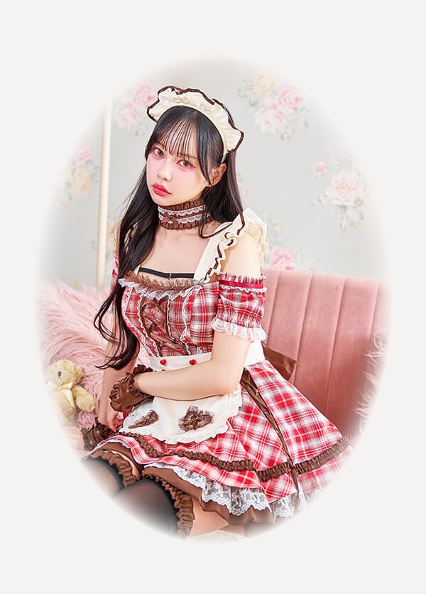 即日発送】【中村里砂着用】チョコレートチャンクチェックメイド