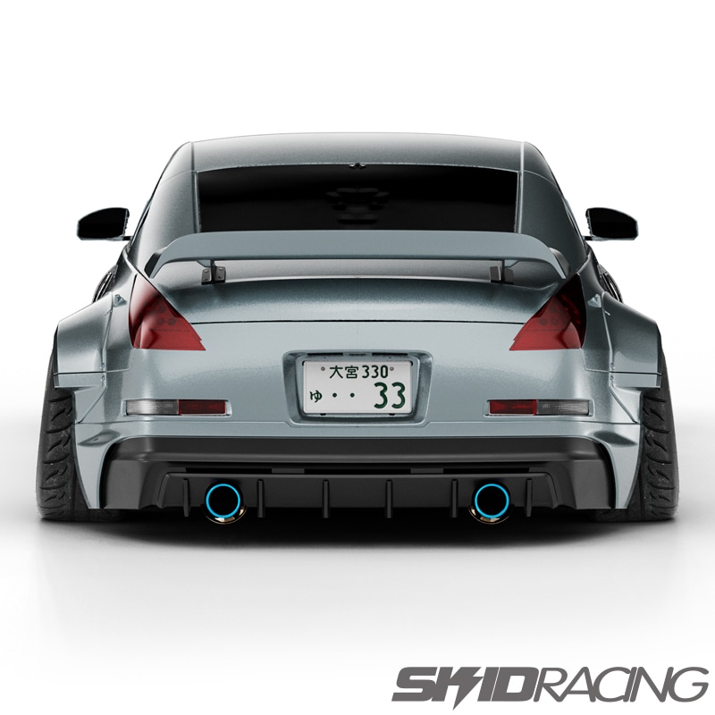 z33 フェアレディZ リア スポイラー ウィング ダックテール スキッド