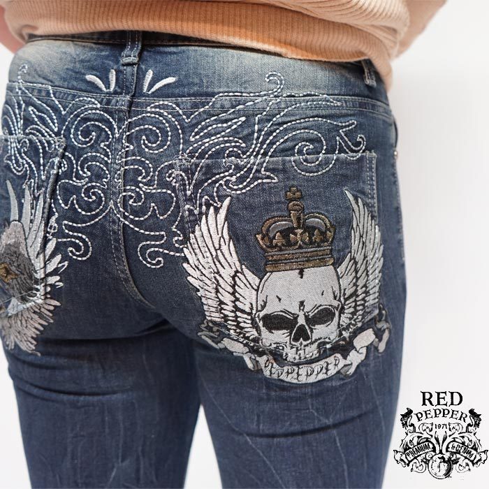 RED PEPPER レッドペッパー レディース デニム ジーンズ チェーン