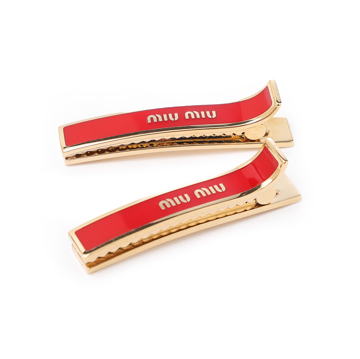 miu miu ミュウミュウ ヘアクリップ 2点セット/バレッタ【返品交換不可