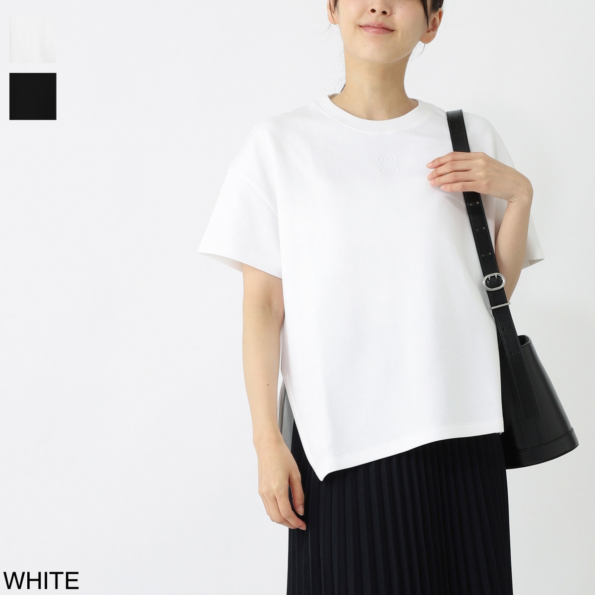 LOEWE ロエベ クルーネックTシャツ/ASYMMETRIC T-SHIRT レディース
