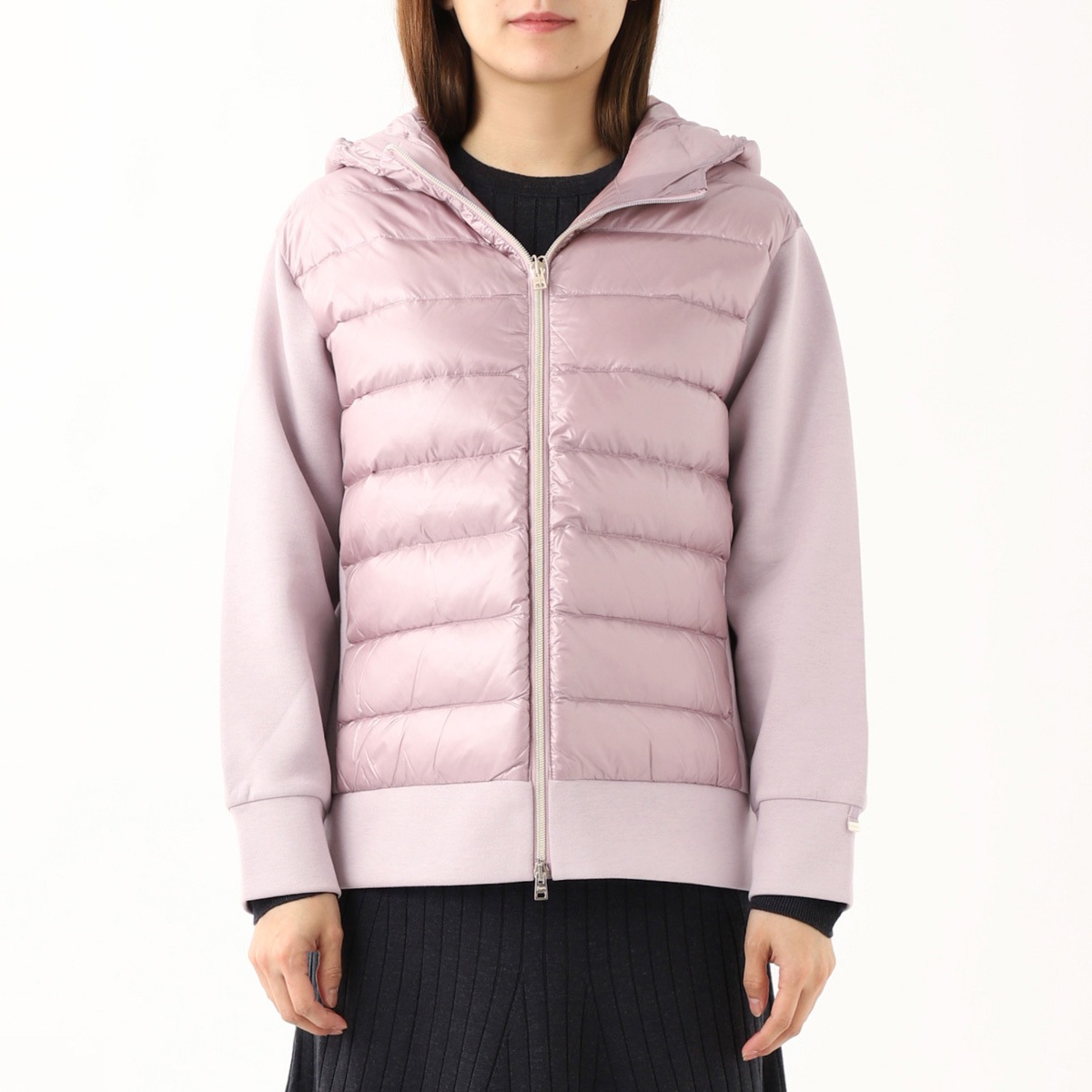 アウトレット】HERNO ヘルノ ダウン切り替え ジップアップパーカ/HERNO