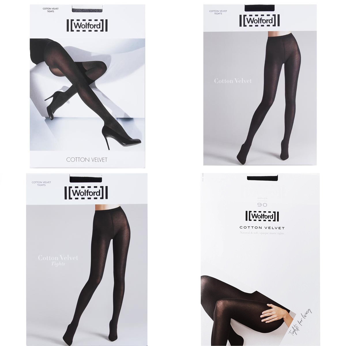 ネコポス対応(1点まで)』 Wolford ウォルフォード コットンタイツ