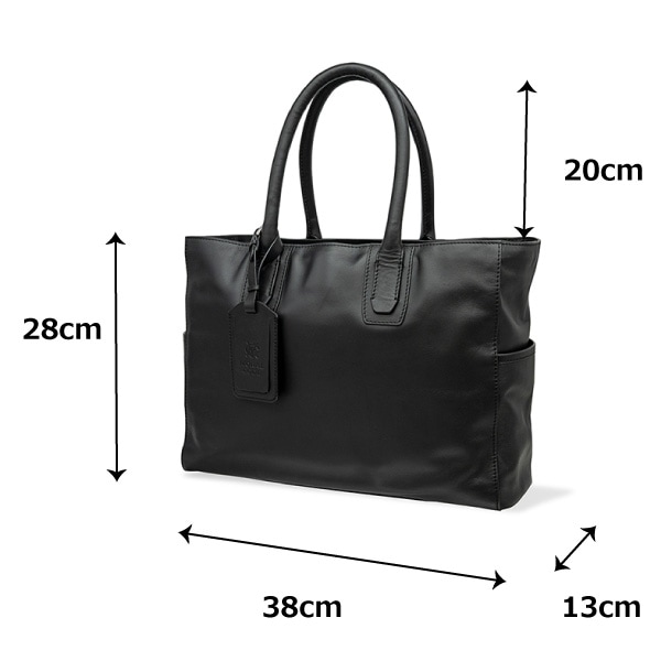 レザートートバッグメンズ 本革 ブラック黒 ビジネス CROSBY-II