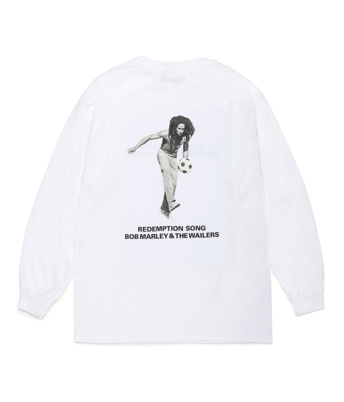 BOB MARLEY / CREW NECK LONG SLEEVE T-SHIRT (TYPE-4)【WHITE