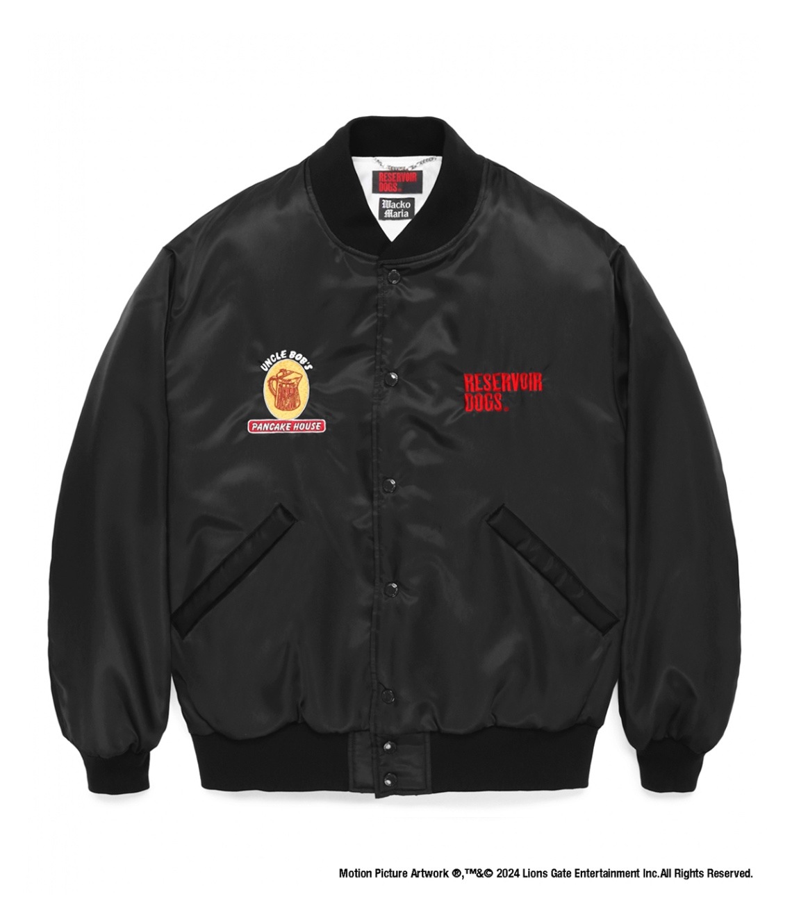 RESERVOIR DOGS / NYLON VARSITY JACKET【BLACK】｜WACKO MARIA