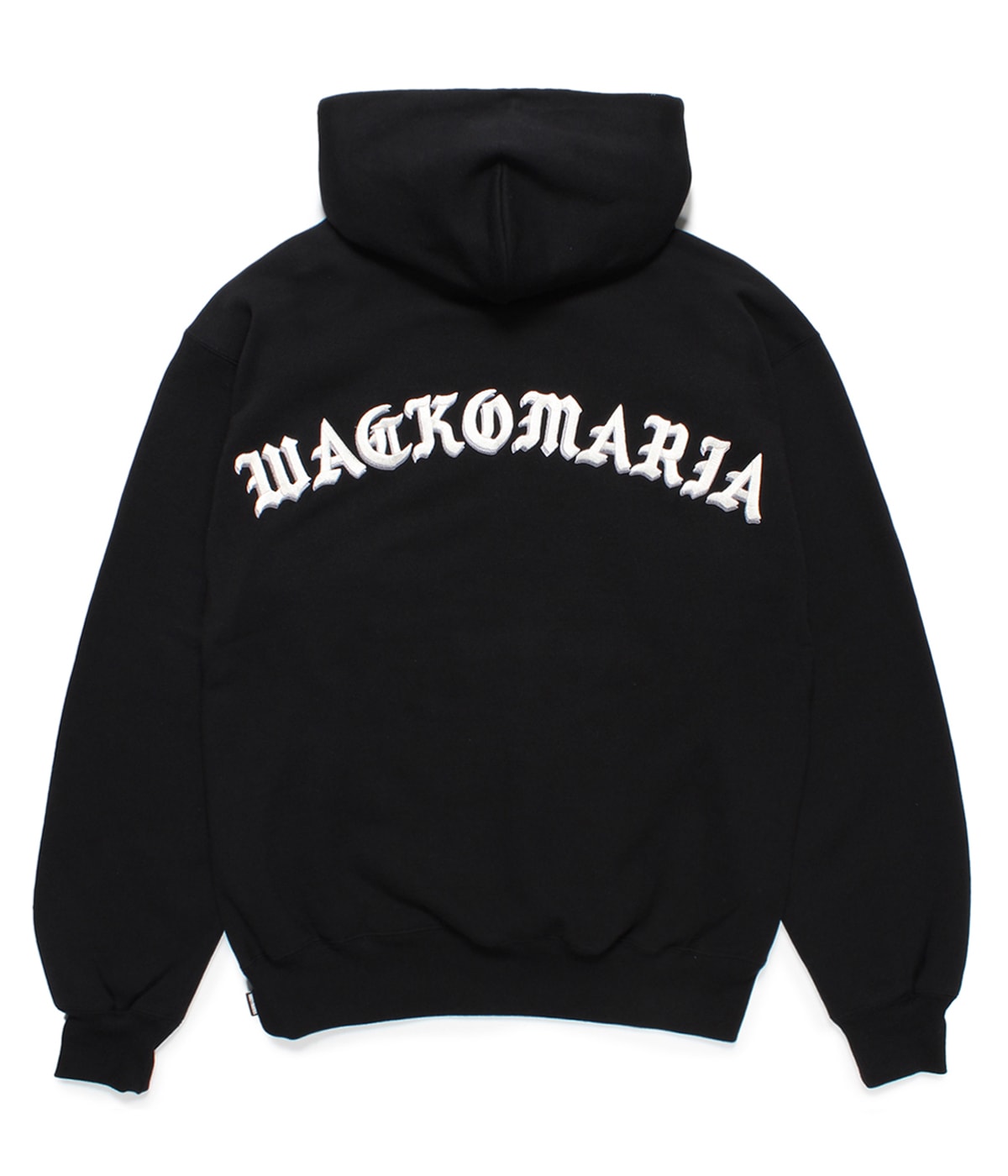 MIDDLE WEIGHT PULLOVER HOODED SWEAT SHIRT (TYPE-2)【BLACK】｜WACKO