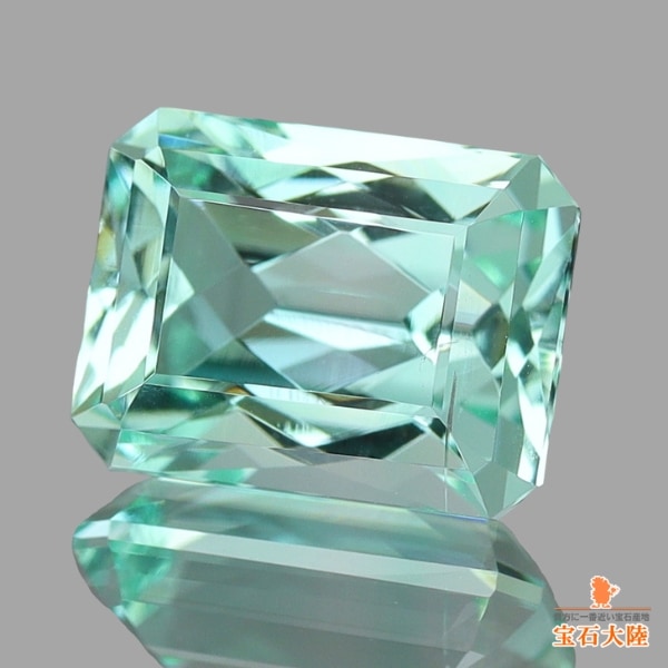 天然グリーンベリル 1.79ct 【爽快ミントカラー】 美品