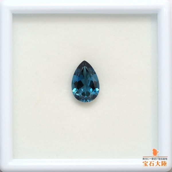 天然ロンドンブルートパーズ 12×8mm 【ペアシェイプ】