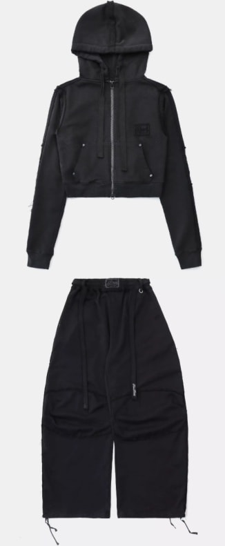 BADBLOOD セットアップ フーディ＆スウェットパンツ Low Edge Hooded