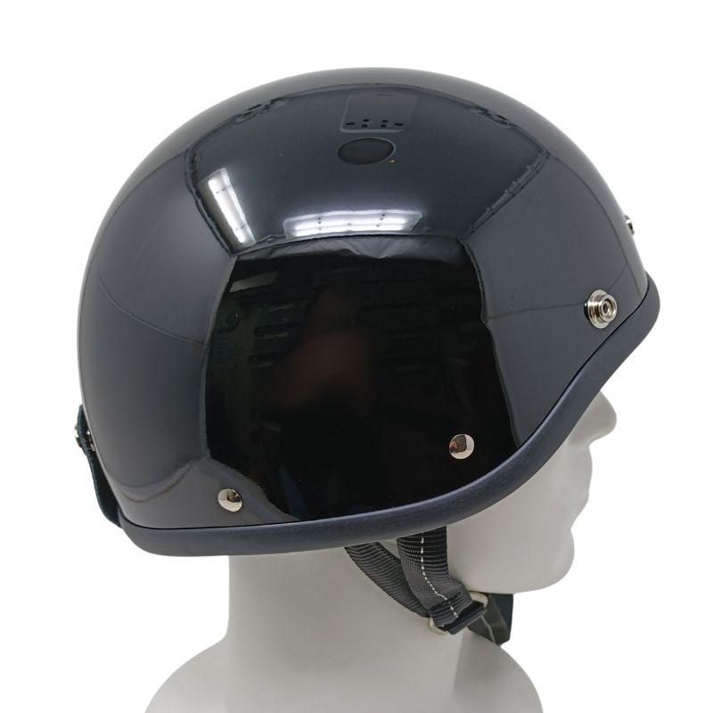 OCEAN BEETLE】SHORTY-OS / ブラック ハーフヘルメット オーシャン