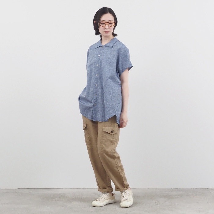 WEB限定！NARU(ナル) 40フレンチリネン カーゴパンツ 655831 | 定番