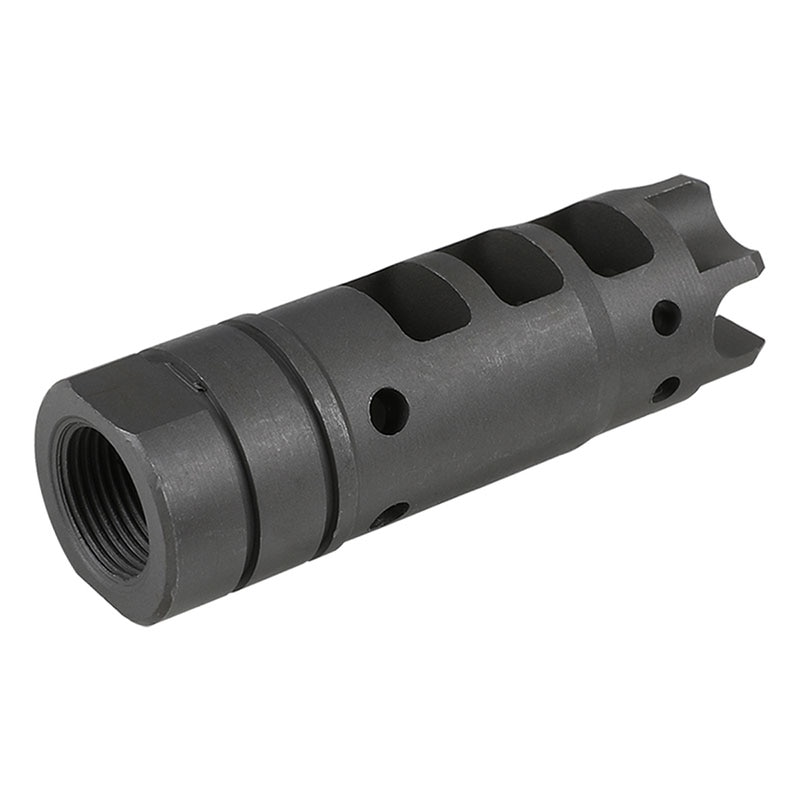 ZC LEOPARD KAC MAMSスタイルスチールフラッシュハイダー (14mm逆ネジ