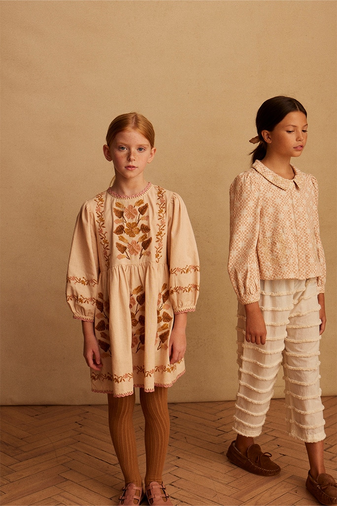 ワンピース Apolina Penny Smock Dress Cashew 2-3y Apolina Penny