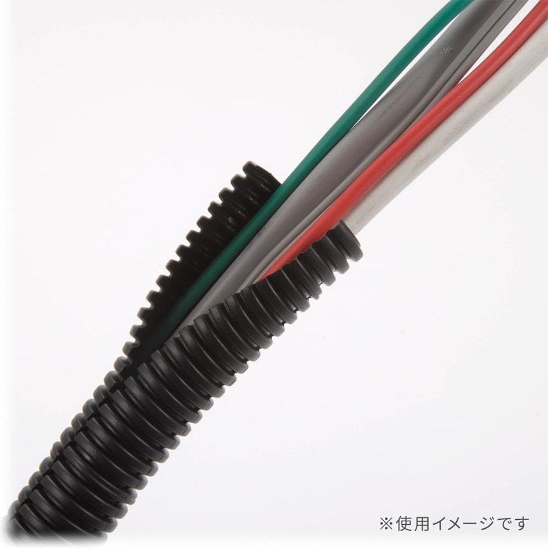 コルゲートチューブφ15 長さ1m 黒｜DZ-CT15 09-1879｜通販ならオーム